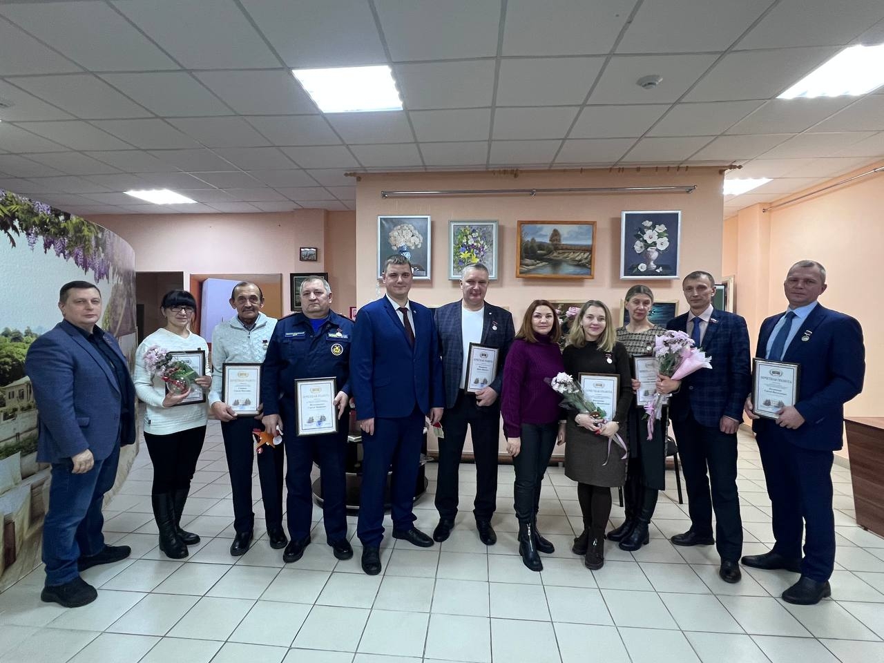 Вручение Почётных наград Брянской Областной Думы жителям п. Климово